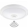 M LEDME Plafoniera Led Halls 20W Bianca Rotonda con sensore di movimento Bianco neutro 4500K M LEDME