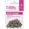 Rivetti doppi per pelle da 6 mm