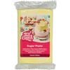 FunCakes Pasta di Zucchero Pastel Yellow: facile da usare, liscia, flessibile, morbida e pieghevole, perfetta per decorare torte, halal, kosher e senza glutine. 250 gr