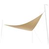 Avilia Tenda Vela Ombreggiante Triangolare Beige 6x6x6m con Protezione dai Raggi UV e dalla Pioggia - Telo Parasole Traspirante Ideale per Giardino, Terrazza e Balcone - Facile da Montare