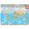 Educa - Puzzle da 1500 pezzi per adulti | Mappamundi Político | Misura: 85 x 60 cm | Consigliato a partire dai 14 anni (18500)