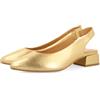 GIOSEPPO Ballerine in Pelle in Argento per Donna OBROVAC, Oro Scuro, 37 EU