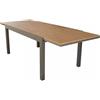 Giordanoshop Tavolo Cayman Allungabile 160/240x95x75 h cm in Alluminio Taupe