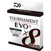 Daiwa Tournament X8 Braid EVO+ 0.12mm, 8.6kg/18.8lbs, 270m, Verde Scuro, Filo da Pesca Trecciato, 12760-112