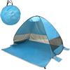 XEERUN Tenda da spiaggia pop up, tenda da spiaggia leggera automatica per 2-3 persone, protezione UV 50+, riparo dal sole per famiglia, spiaggia, giardino, campeggio, pesca, picnic, escursioni