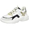 HIP H1023, Scarpe da Ginnastica, Bianco Multicolore, 40 EU