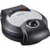 SEVERIN Macchina Per Waffel, Con Rivestimento Antiaderente Per Waffle Classici A Forma Di Cuore, Ferro Per Waffle A Forma Di Cuore Salvaspazio, Potenza 1.300 W, Nero/Acciaio Inox, WA 2103