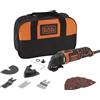 Black & Decker BLACK+DECKER MT300SA2-QS Utensile multifunzione con borsa portautensili e accessori in dotazione