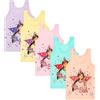 LOREZA ® 5 Cannottiera da Bambina in Cotone Canotta Intima Vari Disegni Intimo (104-110, Modello 7)