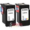 NO-NAME BIPACK CARTUCCE XL COMPATIBILI CON CANON PG560XL NERO + CL561XL COLORE 3712C001/3730C001 - NO-NAME