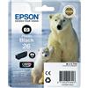 EPSON CARTUCCIA EPSON ORIGINALE NERO FOTOGRAFICO T2611 SERIE ORSO POLARE - EPSON - C13T26114012