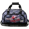 PRO-DG Skull-Borsa Sportiva Pocket, Grigio, 22 x 45 x 30 cm, Capacità 29.5 L