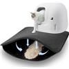 Kasanni Tappetino Lettiera Gatto, 46×60cm Doppio Strato ImpermeabileTappeto Lettiera Gatto, Tappetino Sabbia Gatto, Design a Nido d'Ape Tappetino per Lettiera Gatto, Facile da Pulire