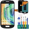 SRJTEK Per Samsung Galaxy S3 MiNi Display LCD di Ricambio per S3MINI I8190 8190N GT-I8190L G730A Touch Screen Sensore Digitalizzatore Kit di Montaggio (Blu Con Telaio)