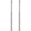 vidaXL Set 2 Gambe telescopiche per Mobile Tavolo in Ferro Cromato 710mm-1100 mm