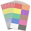 TownStix 16000 Pezzi, 8mm Bollini Adesivi Colorati Etichette - 10 Colori
