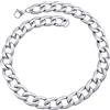 RUGGED steel Collana da donna in acciaio inox massiccio, elegante, XXL, con chiusura a moschettone