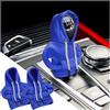 JNNJ Copertura Universale Del Pomello Del Cambio Con Cappuccio per Auto, Felpa Del Decorazione Bastone Cambio Dell'auto, Felpa Con Cappuccio per Il Cambio Manuale O Automatico Antipolvere(Blu)
