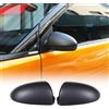 JONKOKO Coperture per specchietti in fibra di carbonio, adatte per Benz Smart 451 2009-2015, protezione per specchietto retrovisore esterno laterale, accessorio (Nero Opaco)