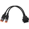 QUARKZMAN Cavo Diagnostico OBD 16 Pin 4 Pin 6 Pin per Harley Nero 1 Pc | Materiale Plastica Metallo. Dimensioni 18cm 3.5cm 1.8cm 3cm. Collegamento OBD2 Plug And Play. Resistente Usura Corrosione.