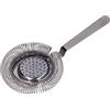 Haofy Colino da Cocktail Professionale in Acciaio Inossidabile, Hawthorne Strainer per Bar, Filtro Ghiaccio con Molla Rimovibile - Placcato Nero