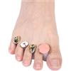 Pongnas Separatori delle dita, 8 pezzi Distanziatori riutilizzabili delle dita in silicone Strumento per la separazione delle punte delle unghie artistiche Cura della pedicure(MY-01)