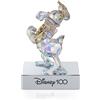 Swarovski Disney 100 Decorazione Donald Duck, con Cristalli Swarovski, Metallo, Multicolore