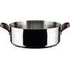 Alessi edo Casseruola Bassa con Due Manici, Inossidabile, Acciaio, Marrone, Ø 24
