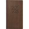 BRUNNEN Agenda tascabile modello 756 (2025) Nature, 2 pagine = 1 settimana, A6, 144 pagine, copertina Balacron, marrone