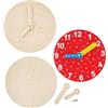 Baker Ross FN110 Kit per leggere l'ora in legno - Confezione da 10, STEM, scienza, matematica e supporti didattici per bambini e scuole