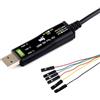Waveshare Industrial USB TO TTL (C) 6pin Serial Cable, FT232RNL Chip, Multi Protection Circuits, for Win7/8/10/11/Mac/Linux, Hardware Flow Control, for Serial Port Debugging of Industrial Equipments
