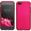 kwmobile Custodia Compatibile con Apple iPhone SE (2022) / iPhone SE (2020) / iPhone 8 / iPhone 7 Cover - Back Case Morbida - Protezione in Silicone TPU Effetto Metallizzato rosa metallizzato