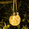 Tremdwoto Luci solari da giardino, luce esterna in vetro incrinato, luce LED impermeabile per patio cortile, prato inglese decorazione festa di compleanno (Lampada a sospensione)