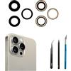 Peixiong 3 pz/set Fotocamera Posteriore Lente di Ricambio per iPhone 15 Pro Fotocamera Posteriore Obiettivo Vetro Sostituzione con Kit di Strumenti di Riparazione