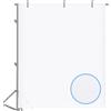 Neewer Tessuto diffusore senza cuciture, in nylon, bianco, 1,8 m x 1,5 m, per fotografia con softbox, tenda e modificatori delle luci