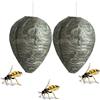 JHXhhthongtong Nido di vespe Finto Esca Esche Esca Carta Deterrente Calabroni Nido Finto Naturale Repellente Deterrente Simulato da Appendere Alla zona del giardino per La Casa E Il Giardino All'aperto 2 PCS