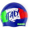 HAND SPORT Flag Italy, Cuffia in Silicone, Cuffia Piscina, Cuffia Nuoto, Taglia Unica (ROYAL)