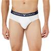 Emporio Armani Stretch Cotton Superfine Cotton Brief, Slip Uomo, Nero (Black), M