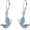 Vadmans Orecchini a Farfalla per Donna Orecchini in Argento Sterling 925 Pendenti con Goccia di Libellula, Regalo di Gioielli per Ragazze (C-Orecchini a farfalla)