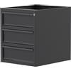 SOGI Cassettiera a 3 cassetti SOGI X3N_A-02 per banco da lavoro grigio antracite