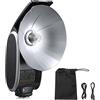 Godox Lux Senior Retro Camera Flash GN14 Temperatura colore 6000K Modalità flash automatica e manuale 1/1-1/64 Potenza flash per Canon Nikon Sony Fujifilm Olympus Hot-shoe Camera