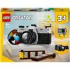 LEGO Creator 31147 3in1 Fotocamera Retro, Giochi per Bambini 8+ Anni, Macchina Fotografica Trasformabile in Videcamera o TV