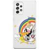 ERT GROUP custodia per cellulare per Samsung A52 5G / A52 LTE 4G / A52S 5G originale e con licenza ufficiale Looney Tunes, modello 016 adattato alla forma dello smartphone, parzialmente trasparente