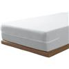 Savel, Coprimaterasso in Spugna Elasticizzata 100% Cotone. Colore: Bianco - Matrimoniale (160x190/200cm)