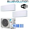 Daikin FTXA25AW FTXA50AW 2MXM50A Climatizzatore Dual Split Parete Serie STYLISH Bianco WiFi BTU 9+18 R-32