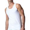Ragno Canottiera Spalla Larga Liscia Bipack Art. 601412 (5 IT, Bianco)