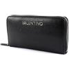 Valentino by Mario Divina - Pelle sintetica Portafogli Donna, Nero, 2.5x10.5x14.5 cm (B x H T)