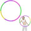 HDGSAFD Hula Hoop Regolabile - Attrezzi da Fitness 7 Pezzi per Perdita di Peso, Accessori Rimovibili