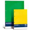 FAVINI Separatore Dividerello - cartoncino colorato 220 gr - 16 x 21 cm - mix 5 colori - Favini - set da 10 fogli (unità vendita 1 pz.)