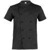 Giblor's Giacca cuoco Tommaso - da uomo - manica corta - taglia S - nero - Giblor's (unità vendita 1 pz.)